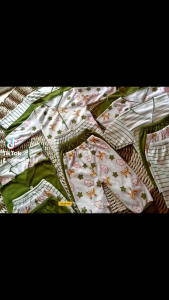 18 pcs paket lahiran lengkap baju bayi celana bayi baru lahir seri hijau olive