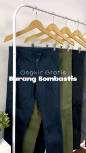 ManClo — Celana Panjang Chino pria Dewasa Celana panjang bahan Chino slim fit