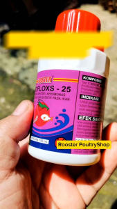 Boster inrofloxs introflok inrofloks 25 cair 100 ml Obat ikan Sakit Aeromonas insang Busuk Sisik Ikan Merah Sakit