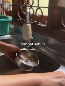 Tempat Sabun Cuci Piring Bulat 1000ml GRATIS Spons Dispenser Sabun Cair Botol Soap Pump EZZY