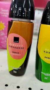 AVON DEO PERFECT NONSENSE ROLL ON ANTIPERSPIRANT DEODORANT BUY 1 TAKE 1 AND 1PC 75ml (bamboozie cocktail Choco tuberose peppery peaches)