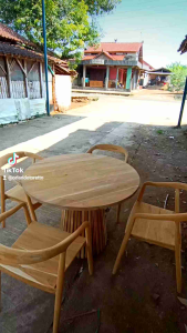 Dining table Kursi Makan selly Meja Jamur Terbaru