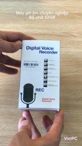 Máy Ghi Âm Chuyên Nghiệp V-323 bộ nhớ 32GB Ghi âm liên tục 350 giờ Lọc âm thanh chất lượng cao (Bản vỏ thép không phải bản vỏ nhựa 8Gb)