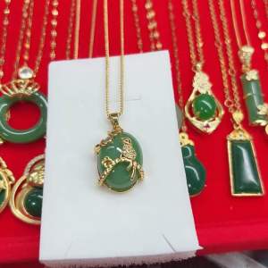 Jade Pendant with Necklace