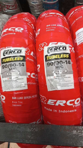 BAN ERCO TUBELESS DEPAN & BELAKANG MOTOR SEMUA MATIC BEAT VARIO MIO FINO SCOOPY SKYDRIVE