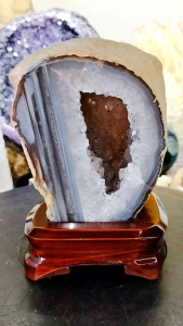 Natural Brazil High Grade Agate Crystal Geode Ornament UAG18 #Agate #AgateCrystal #agate #Naturalcrystal #homedecor #Lifestyle #Furniture