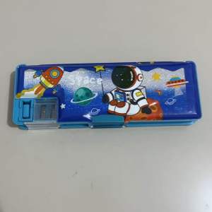 Tempat Pensil Magnet Sanrio Gliter W-86 Roket Astronot