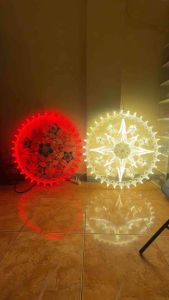 Christmas Decor Capiz Lantern 32inchesWith Led Light