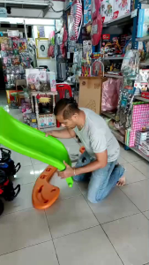 สไลเดอร์ คลาสสิก พลาสติกหนามากเกรด A พับเก็บง่าย พกพาได้ ของเล่นเด็ก แสนสนุก No.8025