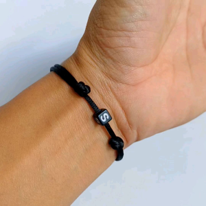 Gelang Inisial Huruf Tali Satin Lembut & Anti Air