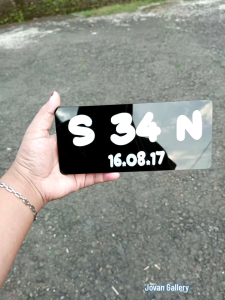 Plat Sepada Listrik Custome Font Gemoy