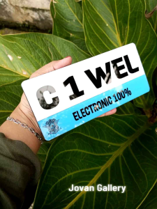 Plat Sepeda Listrik Bebas Custome Nama