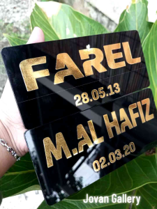 Plat Sepeda Listrik Custome Gold