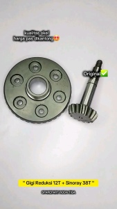 GSM paket reduksi gigi matahari + gigi reduksi apical teeth 12:38T + differential gear sinoray 38 (GS 14E) - sparepart motor roda tiga