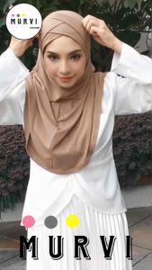 MURVI HIJAB: Hijab Instan Bergo Maudy Jilbab Turkey Bahan Jersey
