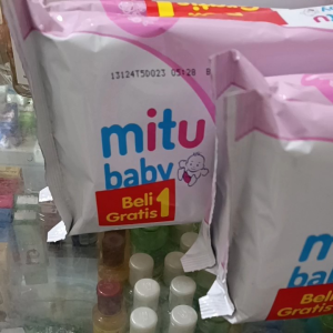 MITU Baby Wipes Sweet Rose Parfum Sedih 1 Pack BOGOF - Tisu Basah Anak Anti Bau dengan Bahan Ajaib