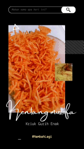 Kering Kentang Mustofa 350gr Homemade Kriuk