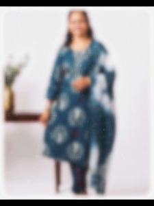 (READY STOCK) MK1511 KURTI New Arrivals printed 3pcs Suit