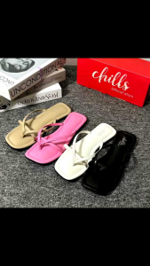 sandal wanita laura slop elegan/sandal flatforms fullbusa/sandal karet lentur
