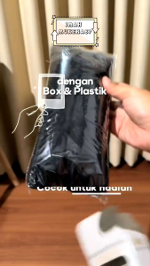 Sajadah Travel Motif Black Star ANTI SLIP Pouch Resleting