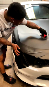 Stiker Scotlite Mobil & Motor Hitam Glossy Premium Lebar 122cm