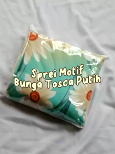 Sprei Katun Motif Daun Bunga Monstera Palm Seprei