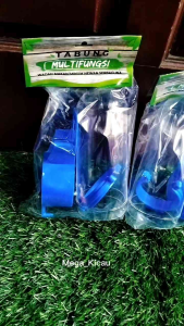 tabung dispenser jumbo biru tempat makanan atau minuman hewan serbaguna