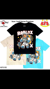 KFS 93 Baju Kaos Roblox Astronot Space Anak Laki-laki Perempuan Katun Premium Lembut