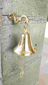 Bel Lonceng Pintu Rumah Kuningan Motif Tangkai Kapstok 1 pcs