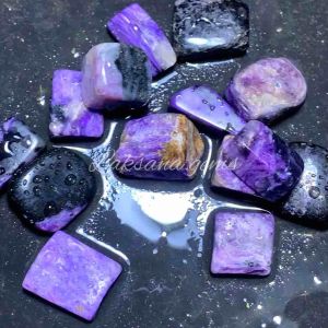 Batu Charoite Purple / Bahan Charoite Purple Unik Langka / Bongkahan Natural Purple