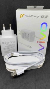 Charger Vivo 66W SUPER Fast Charging Cable Type C Support Semua Hp USB C Flash Carger