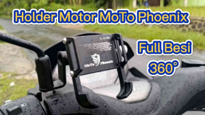 (FULLSET) Holder Stang Motor X90 Pro Full Besi + Bracket Spion Dudukan Holder