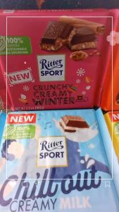 Ritter Sport Chocolate Bar Funky White Lemon น้ำหนัก 100 กรัม BBF.04/06/26