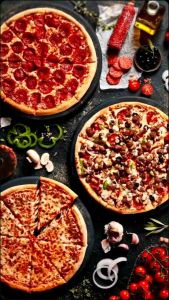 Loyang pizza bahan alumunium tebal 005mm tinggi 2cm