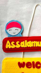 Hiasan kelas hiasan pintu assalamualaikum welcome to cllas custom nama handmade