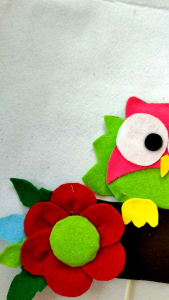 Hiasan Pintu Gantungan Pintu Assalamualaikum Karakter Burung Karakter Owl 100% Handmade