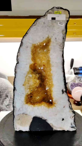 Brazil High Grade Citrine Crystal Cave Ornament C07