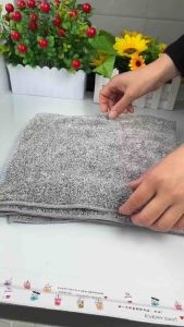 [10PCS Set] 30x30cm Kitchen Dish Towel Rag Non-stick Oil Dish Washing Cloth Kitchen Cleaning Wipes Bamboo charcoal fiber bamboo fiber kitchen cleaning cloth