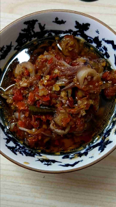 Sambal cumi asin pedas 180 gram
