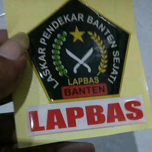Stiker Resin Timbul Logo Lapbas Banten