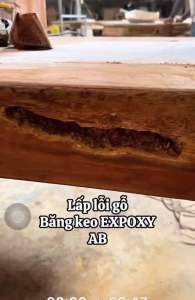 KEO DÁN GỖ 2 THÀNH PHẦN EPOXY BỘ 1KG ( 0.5KG A : 0.5 KG B)