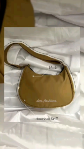 Tas Slempang Wanita Kanvas & Korean Style: Tas Selempang Polos Slingbag Wanita Remaja Cute Korean