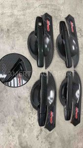 Paket Outer Handle Tank Cover Hitam Carbon Honda Brio
