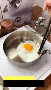 [CHÍNH HÃNG] Chảo Inox KARLIN P16 Đáy 3 Lớp - Inox 304 - Size 16cm - Thương Hiệu Đức 🇩🇪