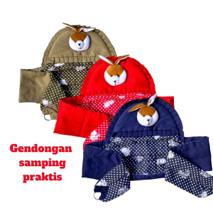 Gendongan Samping Topi Boneka Lucu
