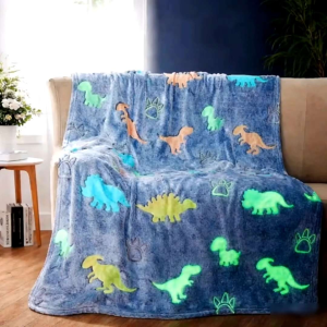 KIDS BLANKET (GLOW IN THE DARK) FLANNEL METERIAL/ EXTRA THICK