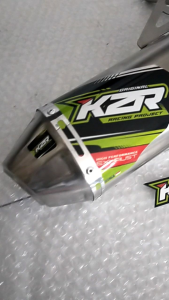 KNALPOT KLX 150BF CRF 150L WR 155 D-TRACKER ORIGINAL KZR RACING PROJECT FULL STAINLESS ORIGINAL