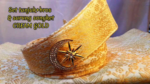 SET TANJAK DEWASA+ BROS BULAN BINTANG & SARUNG SONGKET PREMIUM