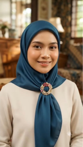 ZK Jewellery 1pc Kerongsang Klip Tudung Premium Crystal Clip Brooch Hijab Muslimah K3525