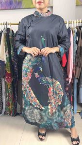 PEACOCK DRESS - QIBAO CNY CHINESE IMLEK TRADITIONAL MOTIF MERAK